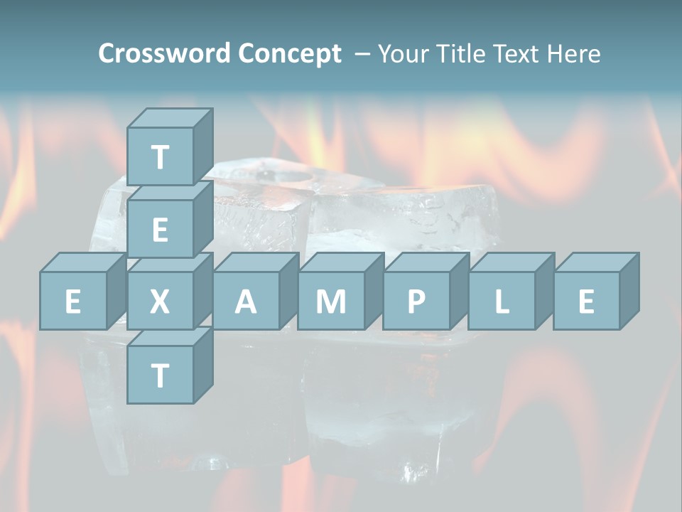 Hot Burning Ice PowerPoint Template
