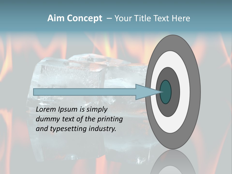 Hot Burning Ice PowerPoint Template