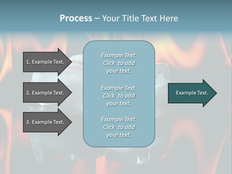 Hot Burning Ice PowerPoint Template