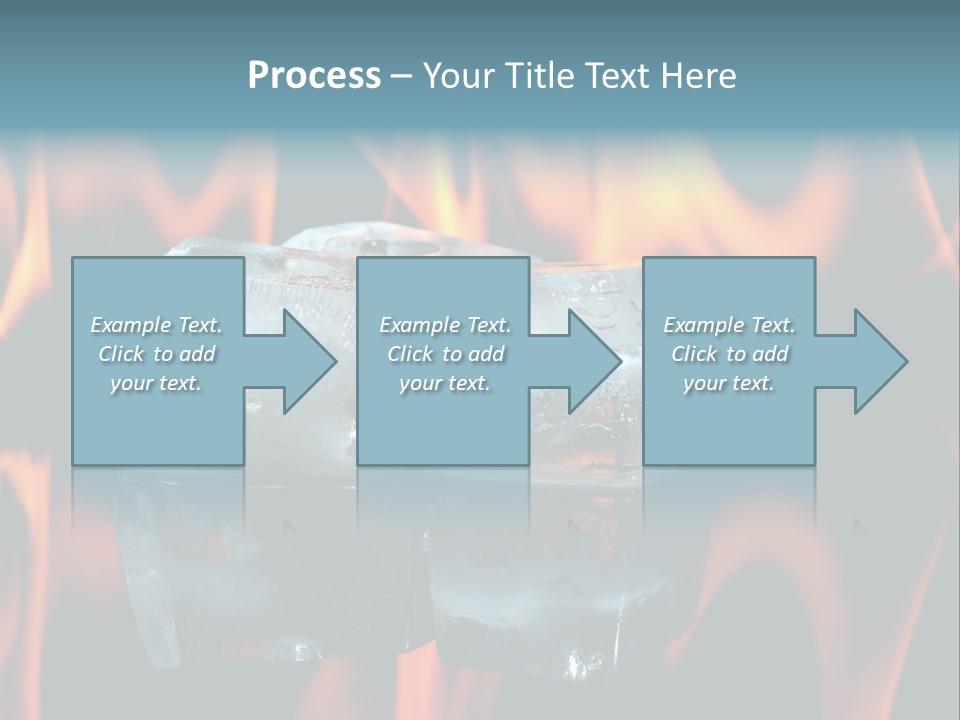 Hot Burning Ice PowerPoint Template