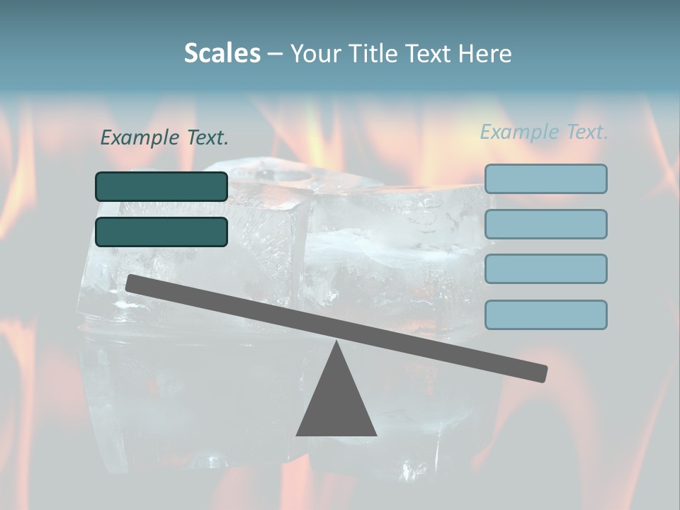 Hot Burning Ice PowerPoint Template