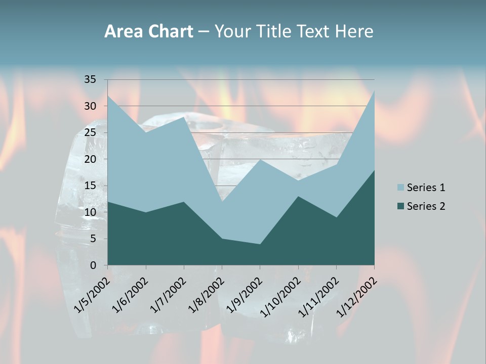 Hot Burning Ice PowerPoint Template