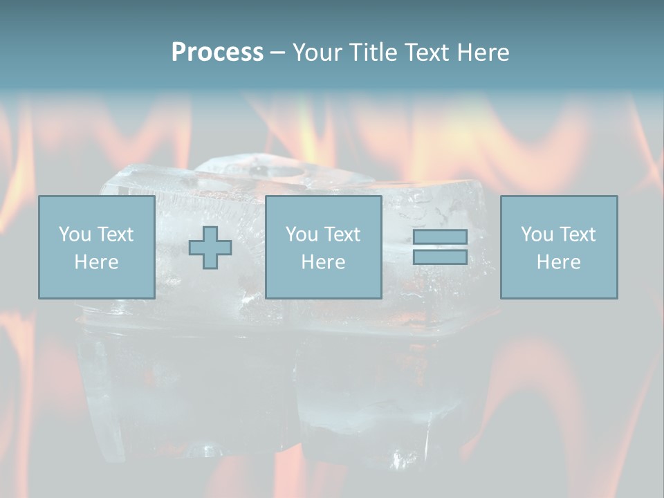 Hot Burning Ice PowerPoint Template