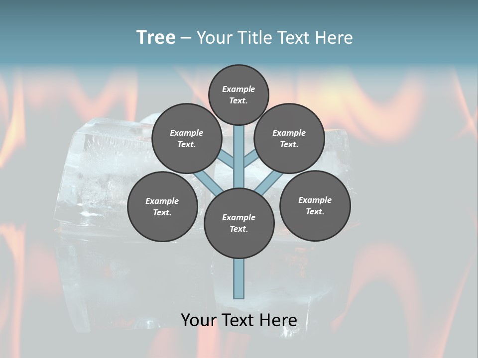 Hot Burning Ice PowerPoint Template