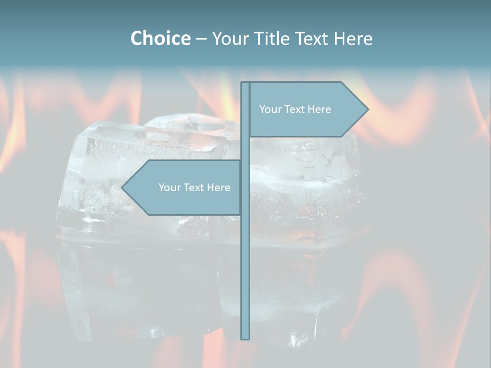 Hot Burning Ice PowerPoint Template