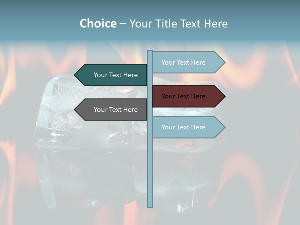 Hot Burning Ice PowerPoint Template