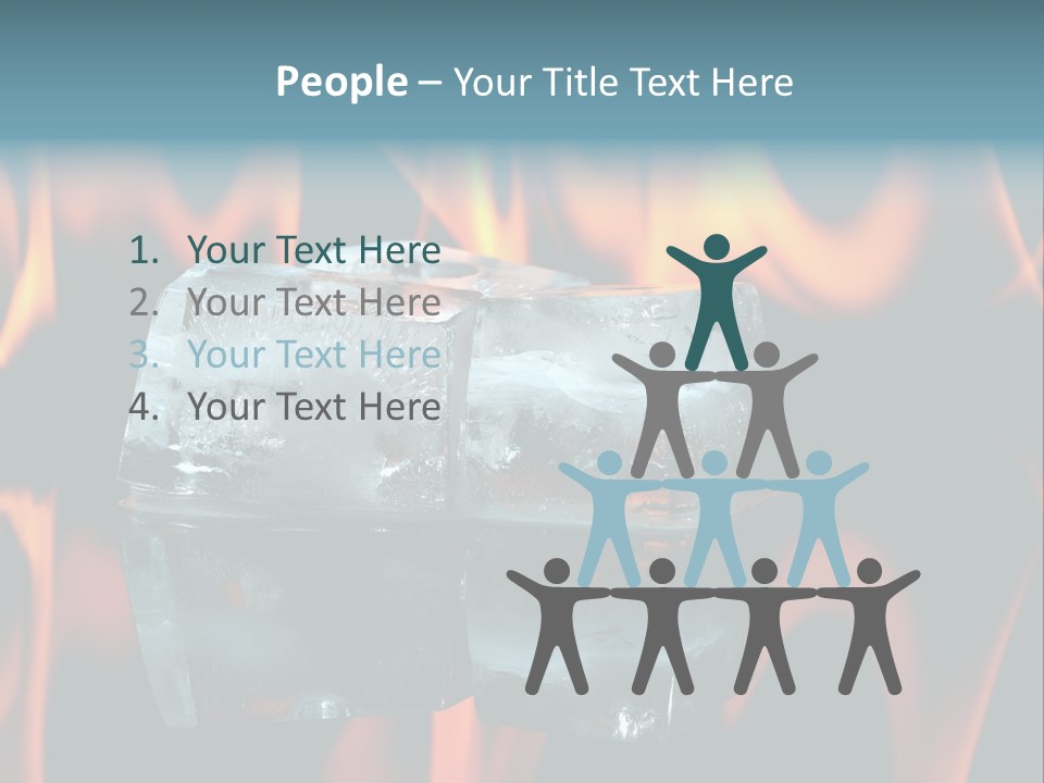 Hot Burning Ice PowerPoint Template