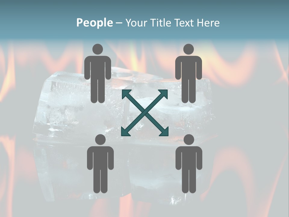 Hot Burning Ice PowerPoint Template