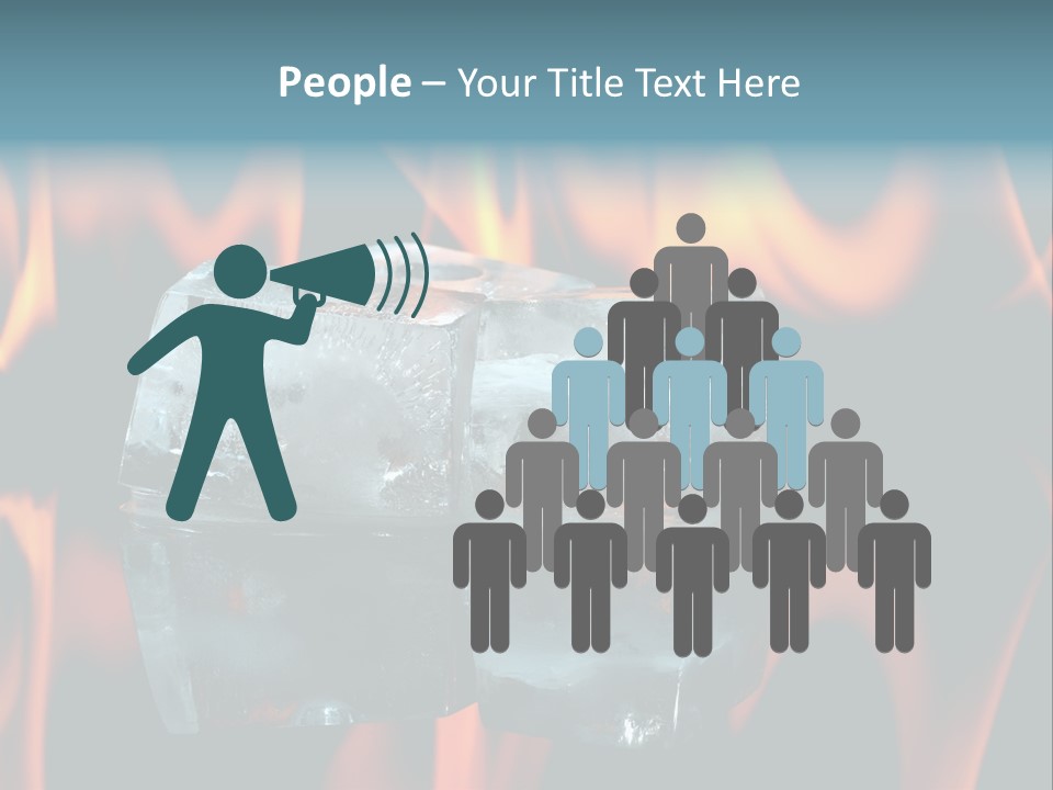 Hot Burning Ice PowerPoint Template
