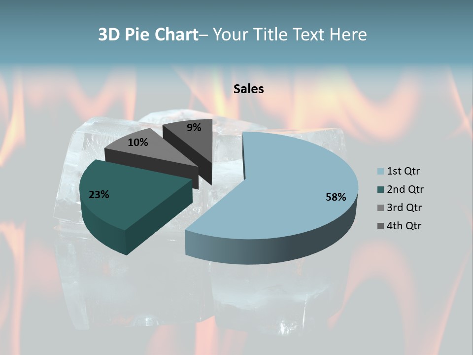 Hot Burning Ice PowerPoint Template