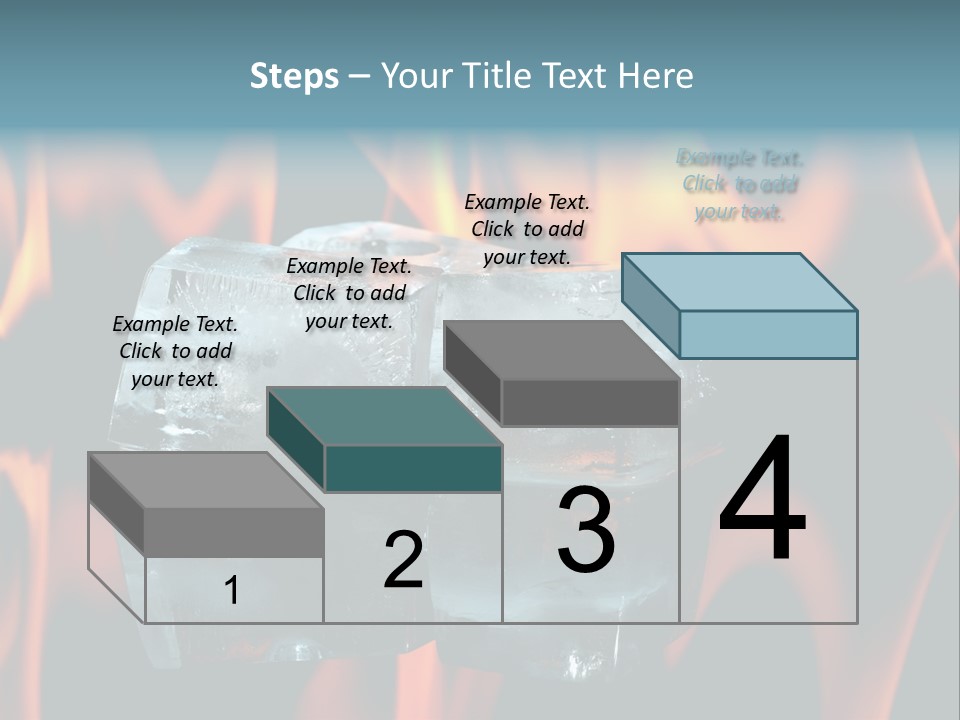 Hot Burning Ice PowerPoint Template