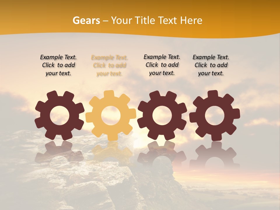 Recreational Pursuit English Culture Scenic PowerPoint Template