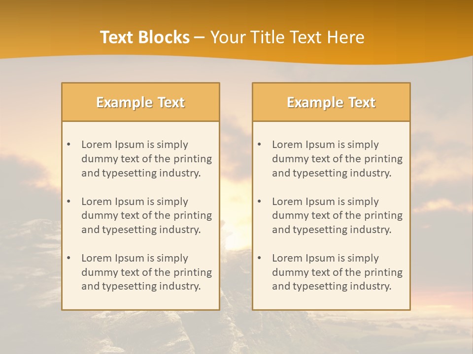 Recreational Pursuit English Culture Scenic PowerPoint Template