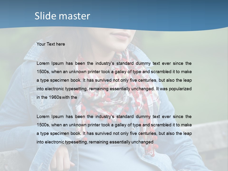 Sitting Pretty Healthy PowerPoint Template