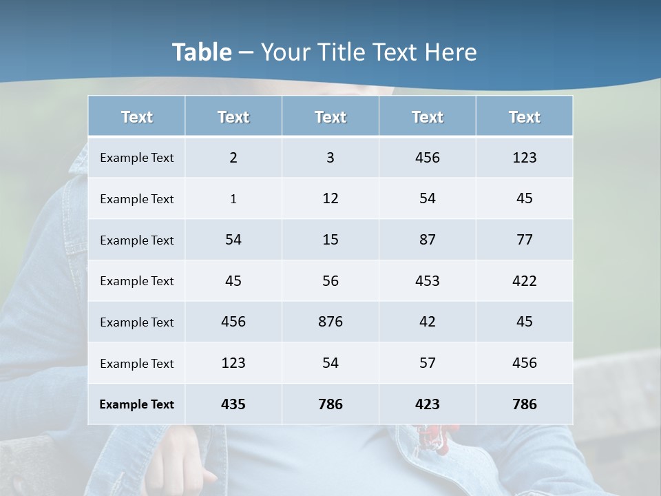 Sitting Pretty Healthy PowerPoint Template