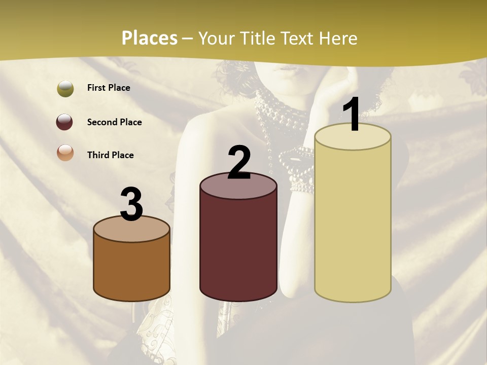 Lady Background Beautiful PowerPoint Template