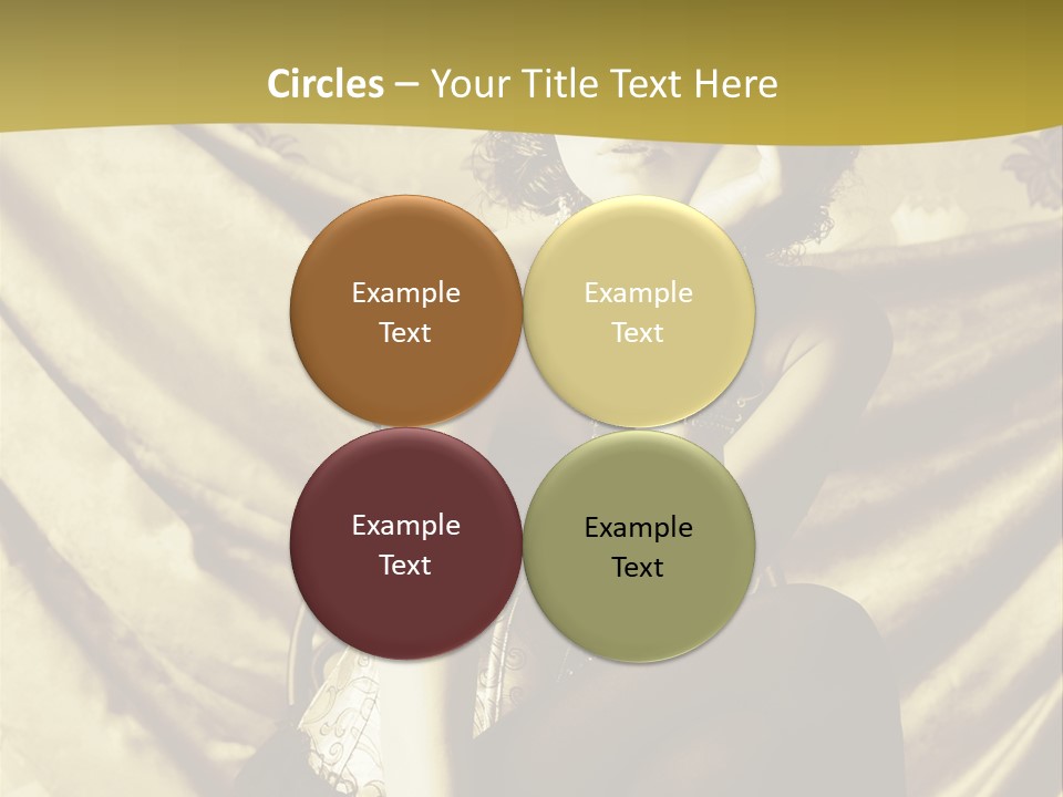 Lady Background Beautiful PowerPoint Template