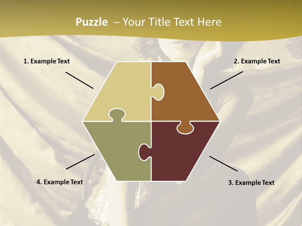 Lady Background Beautiful PowerPoint Template