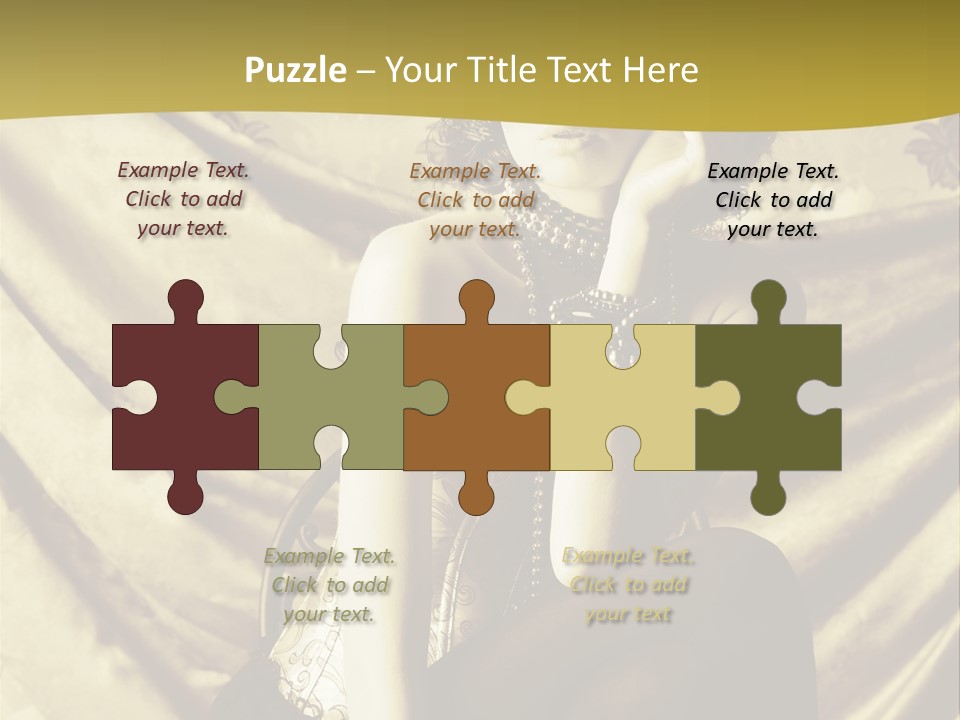 Lady Background Beautiful PowerPoint Template