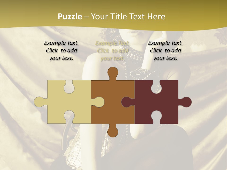 Lady Background Beautiful PowerPoint Template