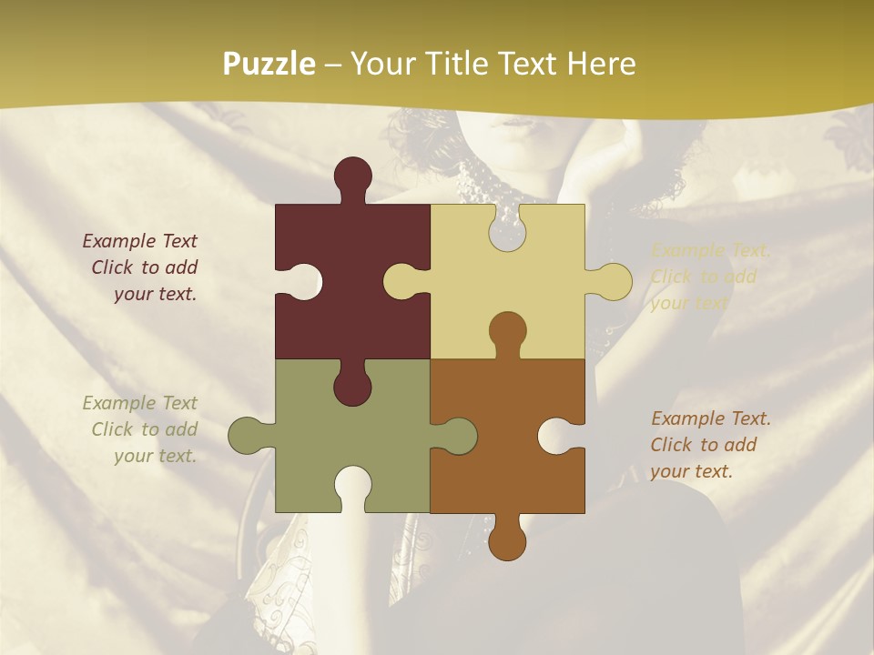 Lady Background Beautiful PowerPoint Template