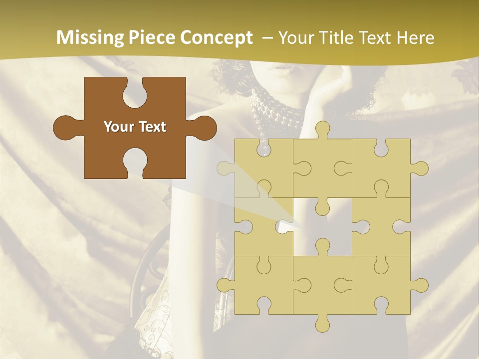 Lady Background Beautiful PowerPoint Template