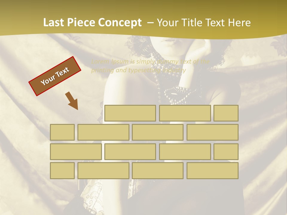 Lady Background Beautiful PowerPoint Template