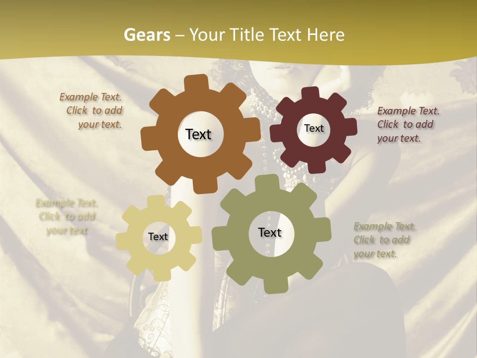 Lady Background Beautiful PowerPoint Template