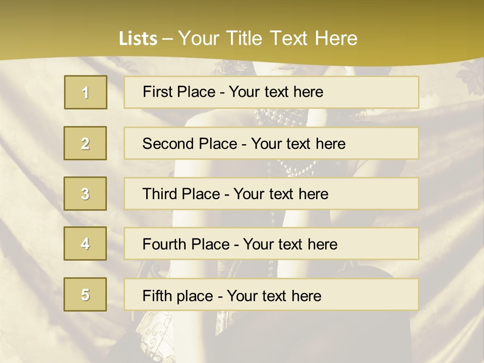 Lady Background Beautiful PowerPoint Template
