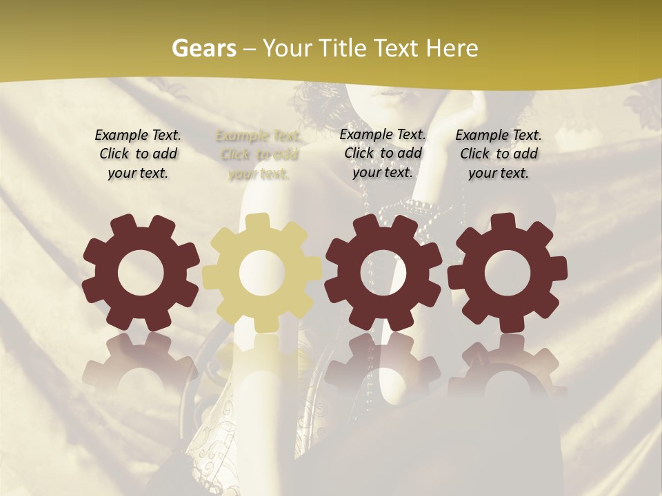 Lady Background Beautiful PowerPoint Template