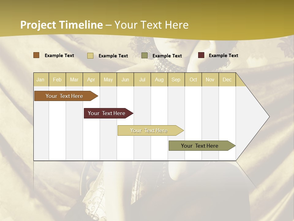 Lady Background Beautiful PowerPoint Template