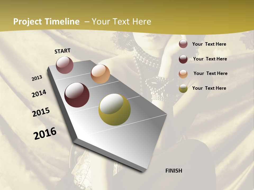 Lady Background Beautiful PowerPoint Template