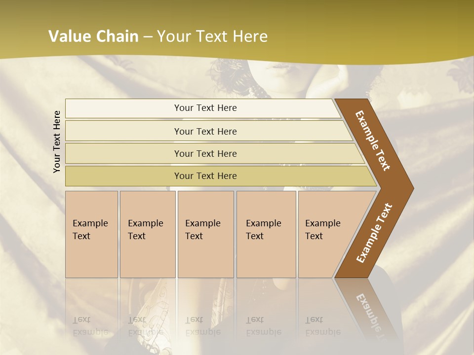 Lady Background Beautiful PowerPoint Template