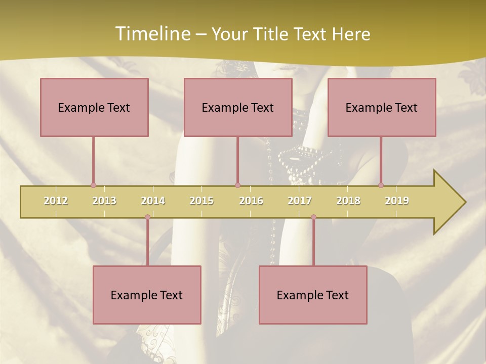 Lady Background Beautiful PowerPoint Template