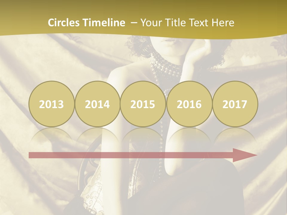 Lady Background Beautiful PowerPoint Template