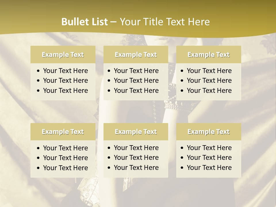 Lady Background Beautiful PowerPoint Template