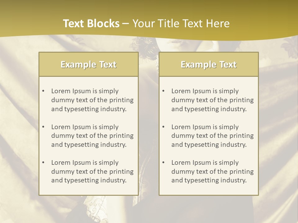 Lady Background Beautiful PowerPoint Template