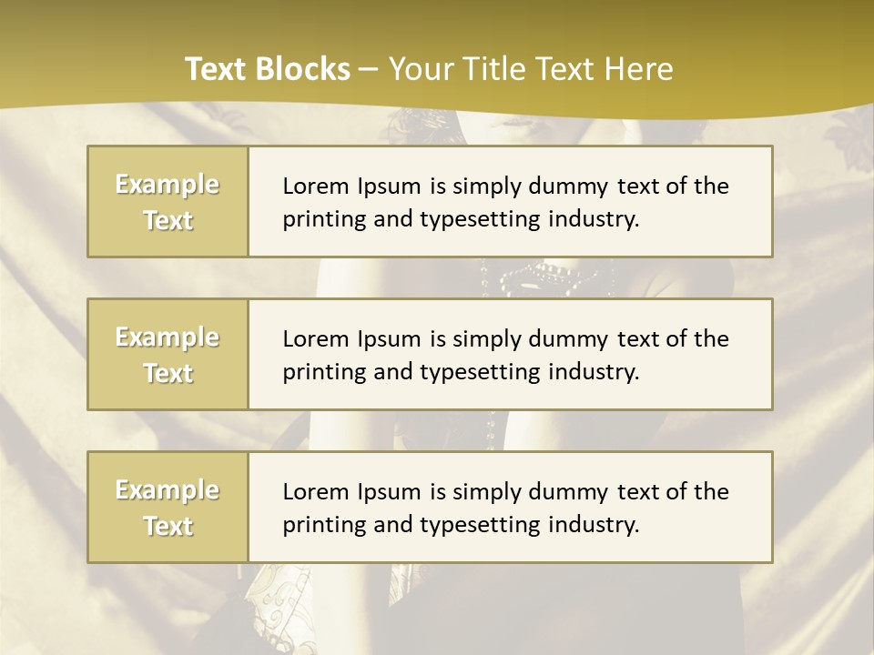 Lady Background Beautiful PowerPoint Template