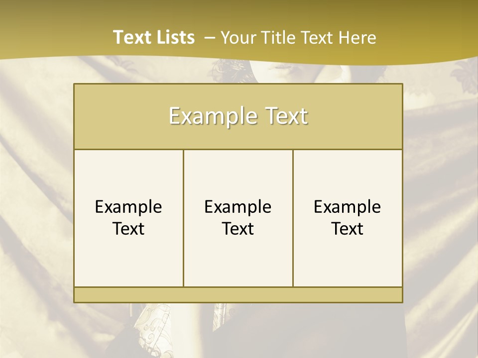 Lady Background Beautiful PowerPoint Template