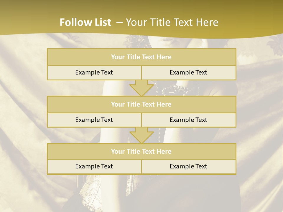 Lady Background Beautiful PowerPoint Template