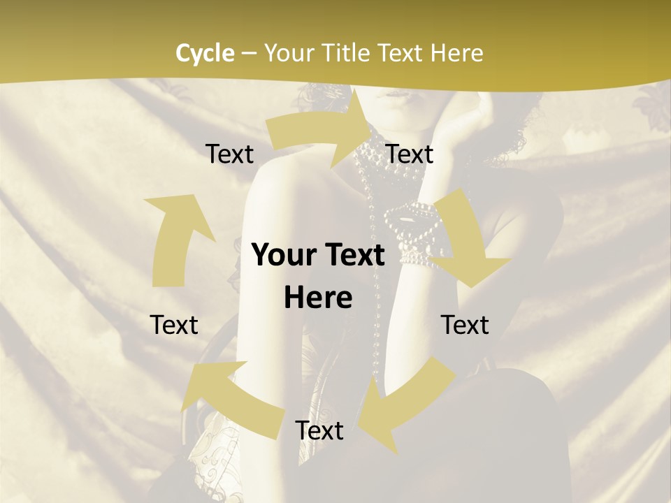 Lady Background Beautiful PowerPoint Template