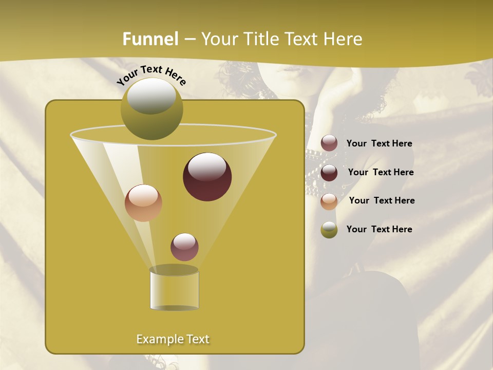 Lady Background Beautiful PowerPoint Template