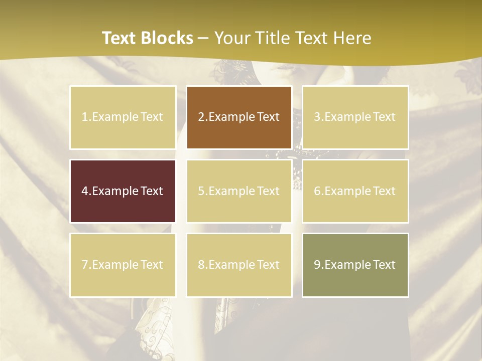 Lady Background Beautiful PowerPoint Template