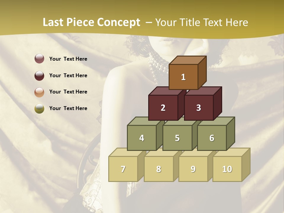 Lady Background Beautiful PowerPoint Template