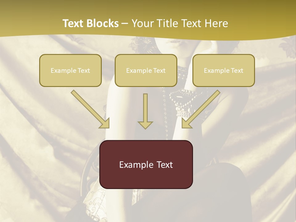 Lady Background Beautiful PowerPoint Template