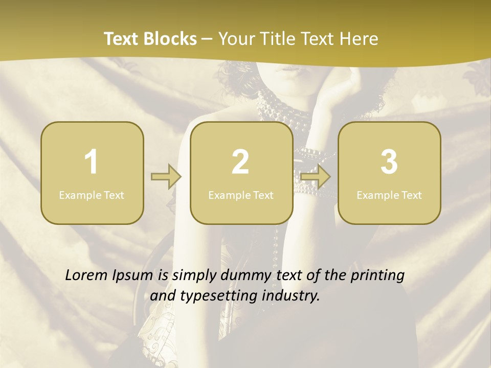 Lady Background Beautiful PowerPoint Template