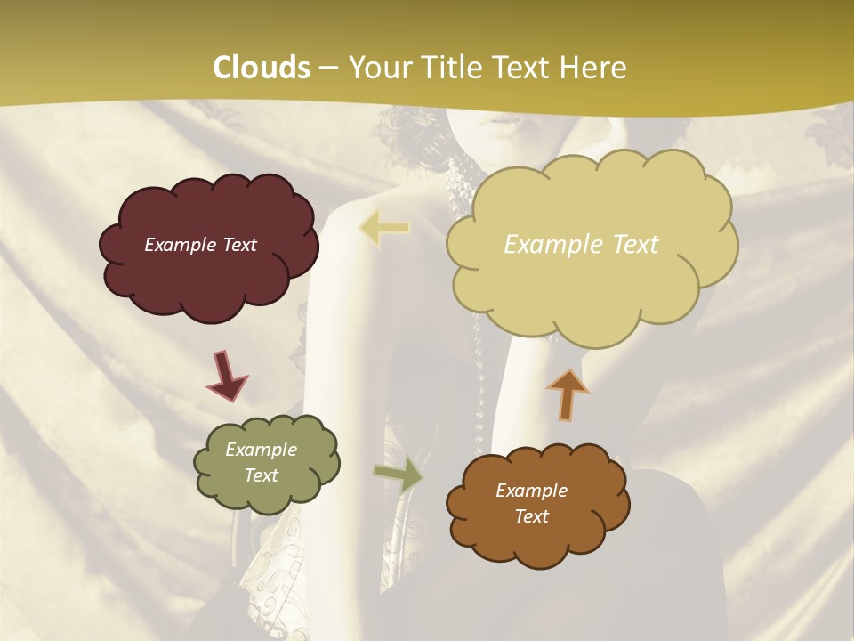 Lady Background Beautiful PowerPoint Template