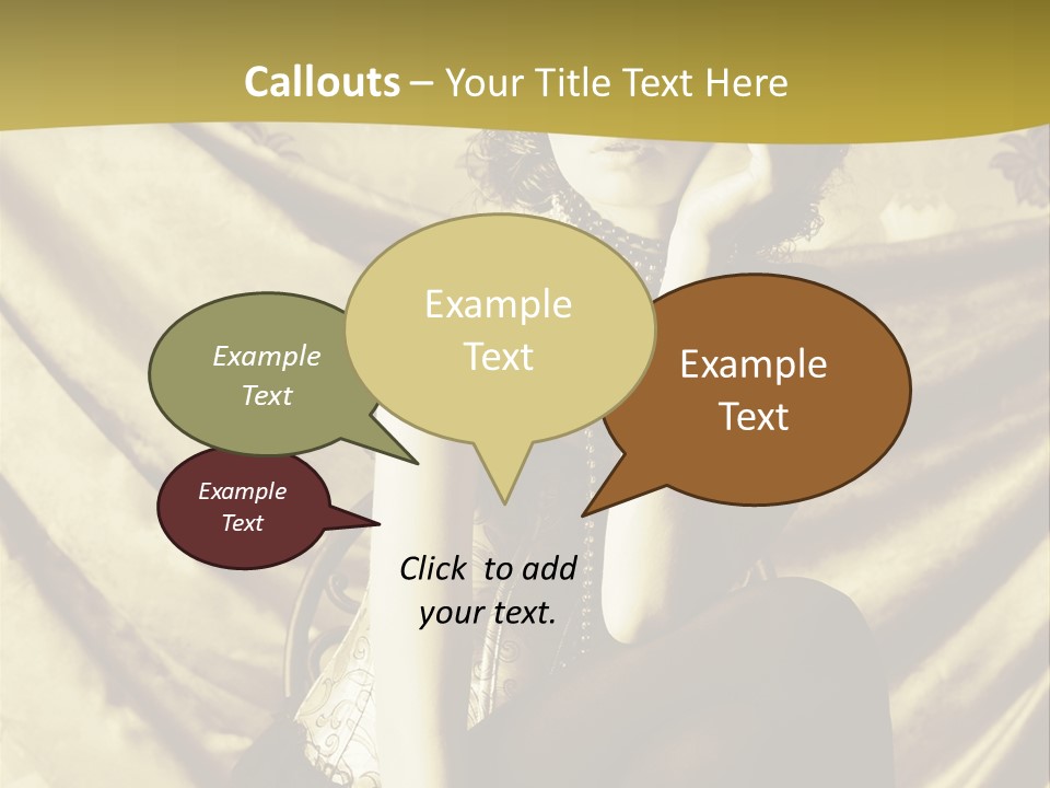 Lady Background Beautiful PowerPoint Template