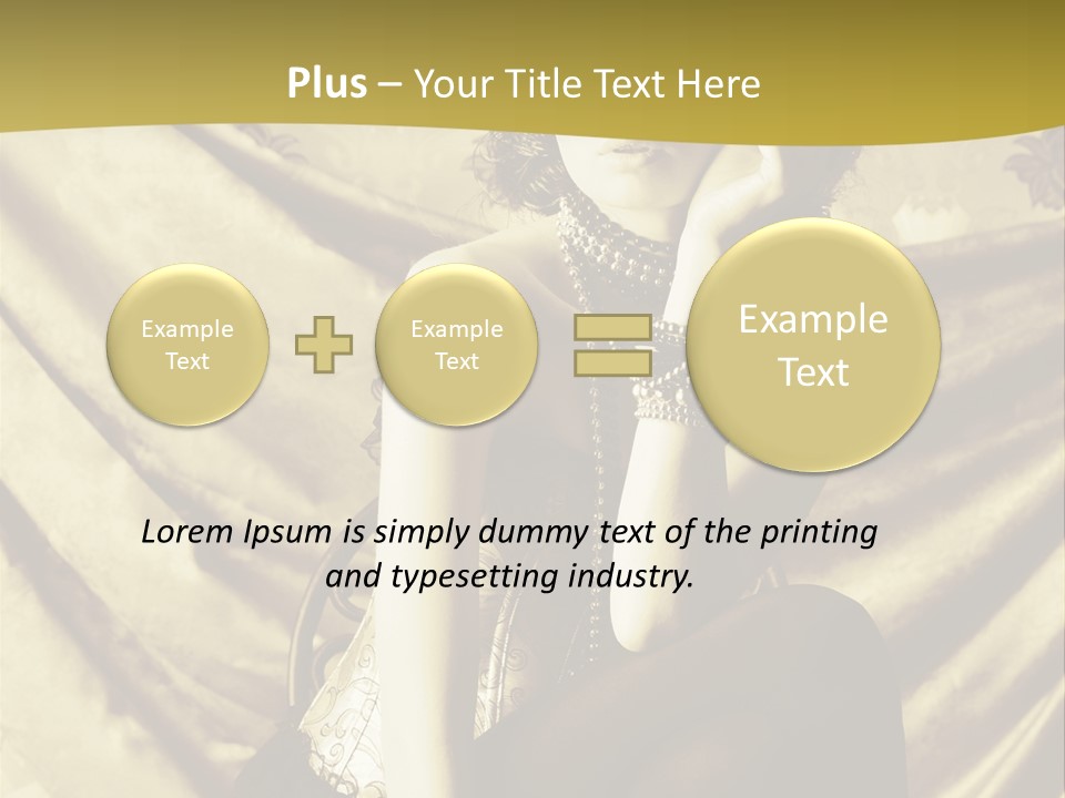 Lady Background Beautiful PowerPoint Template