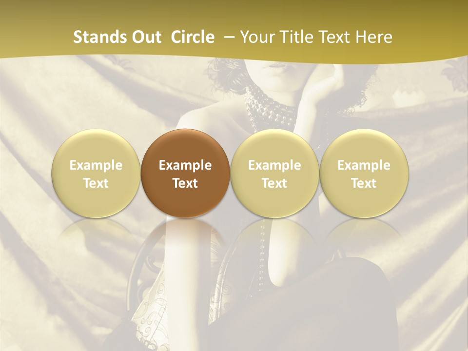 Lady Background Beautiful PowerPoint Template